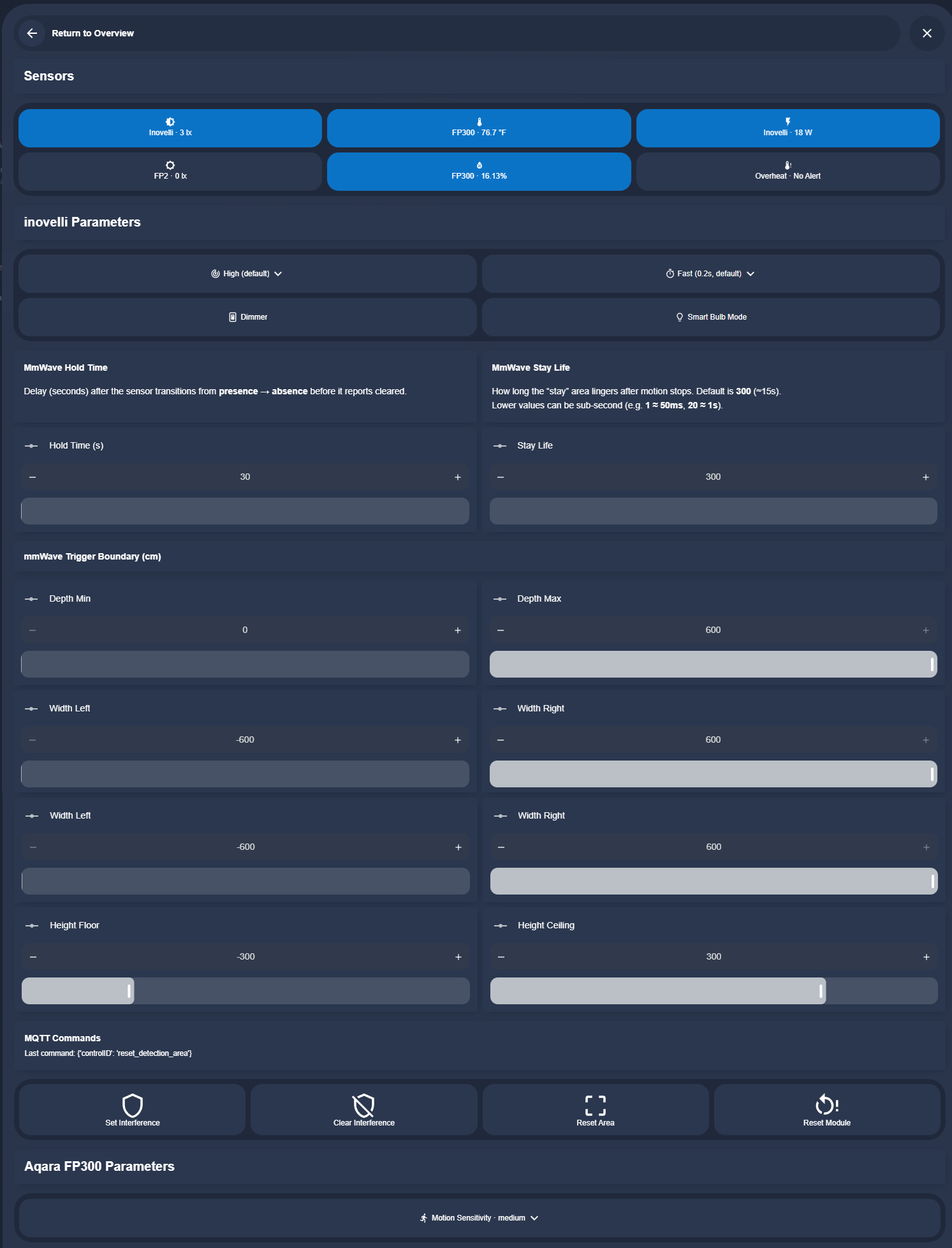 Occupancy popup - advanced